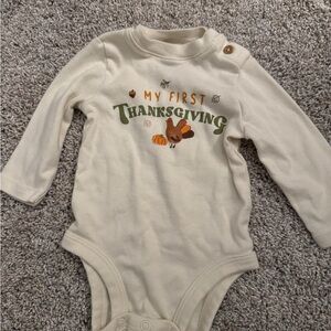 Carters my first thanksgiving 3m onesie